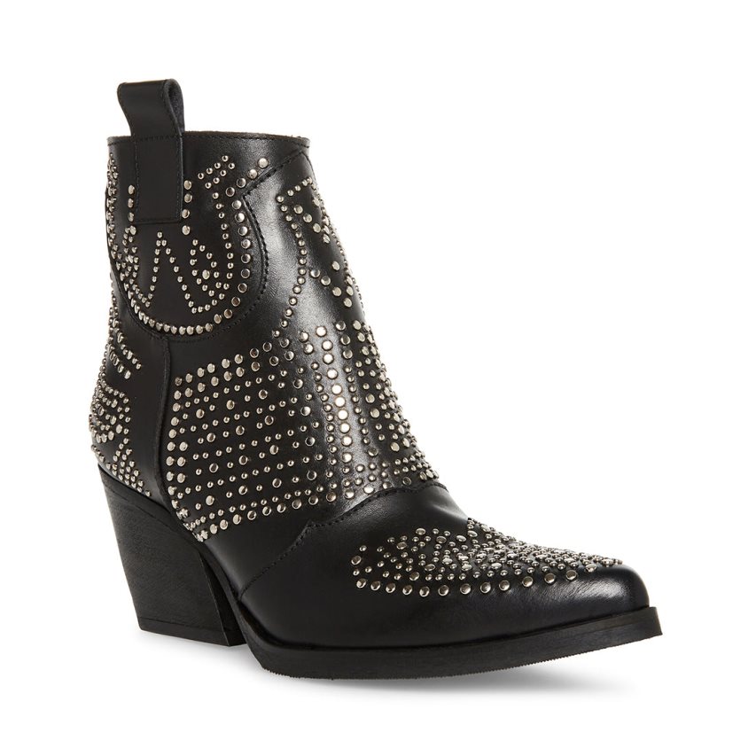 Botines Steve Madden Wilde Cuero Mujer Negras | ES QG4208